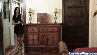 Lezzie step tempts gorgenic dyke