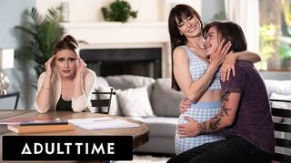 Cougar Lexi Luna helps her sonny inspect rock hard with cunt