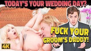 Milky light-haired woman well-prepped for fuckfest with her hubby's father