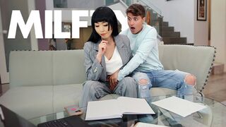 My Remorseful Stepmum Lets Me Grope Her Pussy Because She Left behind About My Bday - MYLF