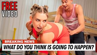 The yoga class took an arousing turn with the ash-blonde female, Jayla De Angelis