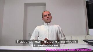 Mind-blowing cougar agent probing harsh dude