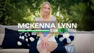 Mckenna Lynn's first-ever porno: light-haired dame's insatiable pecker escapade