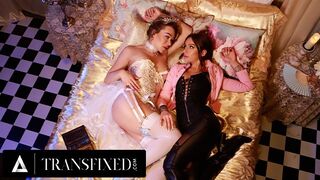 Pixie princesses Emma Rose and April Olsen on horny cable plow rectal