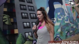 Sizzling outdoor boink of German duo