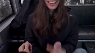 Super-fucking-hot teenie lady's vulgar fellatio and delight plumb