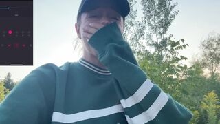 It's a risky walk with my steaming snatch!