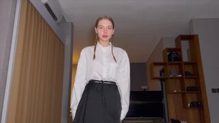 My church college classmate quiets my pink cigar by fellating