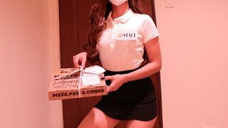 The pinay pizza female is plumbed by the buyer
