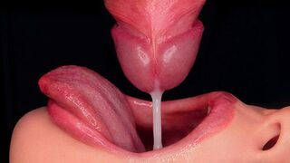 Close-up photo: hottest dt spritzes two times! Kinky, fluffy deep-throat job! The moistest shaft inhaling in asmr 4k