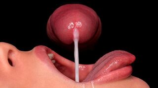 Close-up image: finest free-for-all sucky-sucky for your spritzing! Use your poon to love! Red-hot jizz-shotgun throating asmr