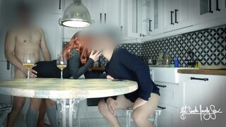 My nice spouse smooches while his best friend gets into my beaver!