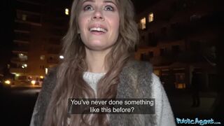 Public Agent - Brit tramp with saggy udders