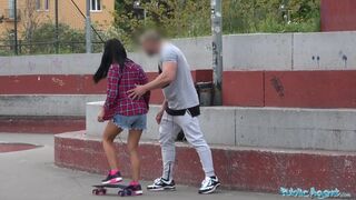 Public Agent - Apolonia Lapiedra and her beau