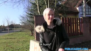 Public Agent - Czech chick's clean-shaved cooch