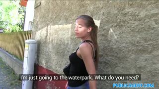 PublicAgent Xxx - marvelous tat female drinks a gay