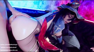 Costumed fledgling cam girl banged