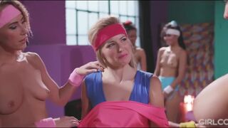 GIRLCORE - Aerobics exercise turns into an sex