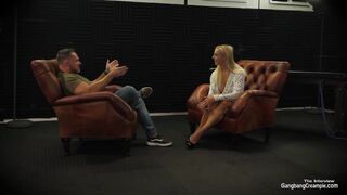 Gang-fuck internal ejaculation - dialogue with a blondie cougar