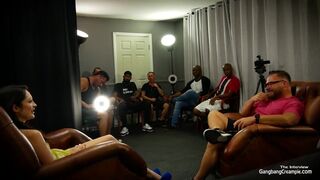 Group sex internal ejaculation - Can Petra treat so many peckers at once ?