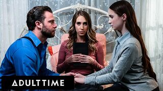 Mormon cherry Hazel Moore's first-ever moist practice and internal cumshot! He's about to get caught!