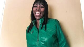 Ebony cougar with a fake job conversation with a milky boner ravaged up and face up