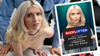 Emma Rosie says she's virginal, but she's prompt to confess her sins and get the cop's man rod