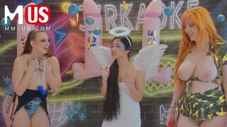 Lauren Phillips and Gia Derza slurp and smash each other