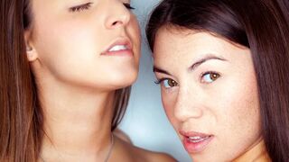 Amirah Adara and Tiffany Nymph's red-hot girl-on-girl hugs