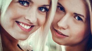 Super-steamy girl/girl hugs of mature blondes with Lena Enjoy and Violette Rosy