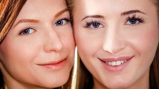 Aria Logan's super hot lezzy game with crimson allurement